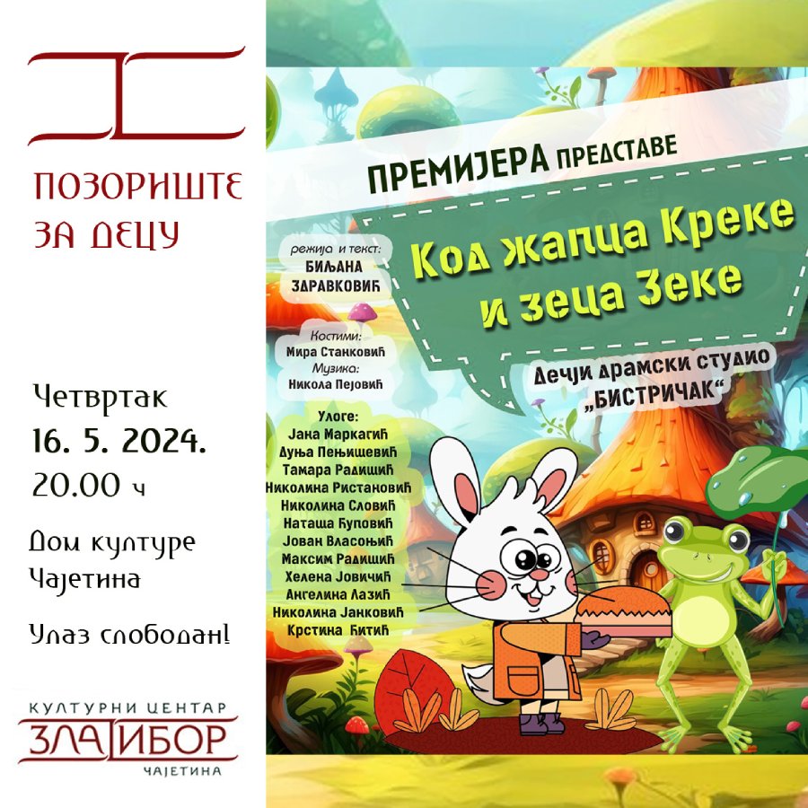 ,,Код жапца Креке и зеца Зеке" ,,Код жапца Креке и зеца Зеке"