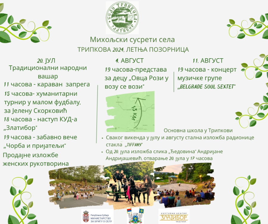 Програм манифестације Најавни плакат