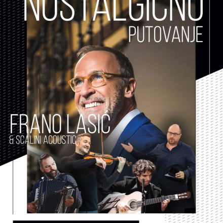 najavni plakat za koncert na kom su podaci i fotografija pevača